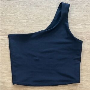 Black One-Shoulder Top YPB